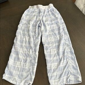Hollister Light Blue Plaid Lounge Pants